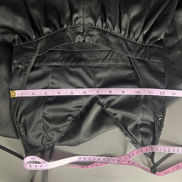 Love Couture Halter Beaded Black Maxi Dress Size XS - Picture 13 of 16